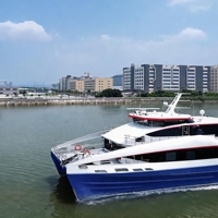 Grandsea, longueur 37,6 m, coque en fibre de carbone, 260 passagers, ferry rapide, navire de passagers à vendre