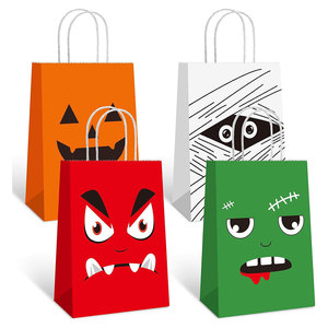 Bolsa de Papel Kraft para Compras, Color Marrón y Blanco, con Asas Retorcidas, Apta para Alimentos, con Impresión de Logotipo Personalizado, Precio Económico de Fábrica - Product Image 5