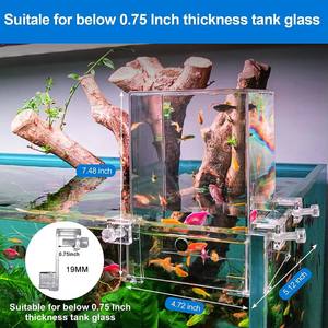 Op maat gemaakte moderne acryl vislift, omgekeerde <span class=keywords><strong>aquarium</strong></span> vacuüm vistoren, uitbreiding van zwem <span class=keywords><strong>aquarium</strong></span> accessoires - Product Image 3