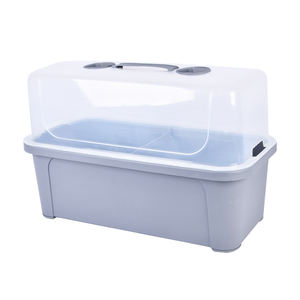 Vertak nuevo diseño de plástico elevado jardín cama elevada balcón plantador elevado caja con cubierta de invernadero - Product Image 4