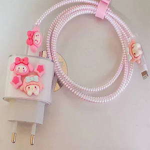 Coque pour <span class=keywords><strong>Apple</strong></span> <span class=keywords><strong>18W</strong></span> 20W EU deux broches adaptateur <span class=keywords><strong>chargeur</strong></span> 3D mignon étui de protection câble protecteur couverture pour <span class=keywords><strong>IPhone</strong></span> <span class=keywords><strong>11</strong></span> <span class=keywords><strong>chargeur</strong></span> - Product Image 3