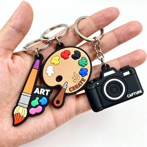 カスタムロゴ販促用ビジネスギフトキーホルダー2D 3DソフトPVCパターンカスタマイズキーホルダーアクセサリーお土産ペンダント - Product Image 1