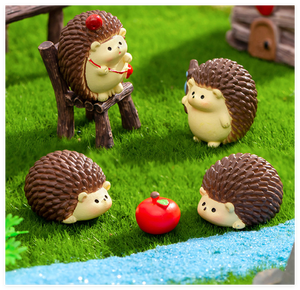 Regali e Decorazioni Artigianali, <span class=keywords><strong>Giardino</strong></span> in Miniatura, Animali 3D in Resina a Forma di <span class=keywords><strong>Riccio</strong></span>, Sacchetto Sorpresa, Giocattolo per Bambini con Playdough e Slime - Product Image 5