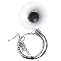 SLADE Factory Brass Musical Bb Sun Hug Bugle 66cm Horn Bass Tuba Sousaphone
