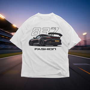 T-Shirt con Grafica Racing Unisex in Cotone Pesante, Abbigliamento Motorsport, Regalo per Appassionati di Auto, Streetwear, Abbigliamento Casual, Regalo di Compleanno - Product Image 3