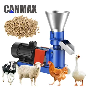 Mill Fish Cattle Granule Pelletizer Processing Pig Produce Poultry Mini Animal Chicken Making Feed Pellet Machine