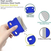 Kit d'outils démêlants double face pour chiens et chats, 5/6 pièces, en plastique, pour l'auto-nettoyage des animaux de compagnie