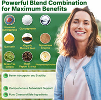 Gummies sans sucre au sulforaphane liquide, complément de sulforaphane 150 mg issu de pousses de brocoli