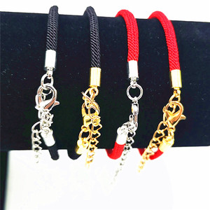 Red Braided Rope <b>Bracelet</b> 3Mm Gold Clasp Unisex Gift Jewelry Fashion <b>String</b> <b>Bracelet</b> - Product Image 5