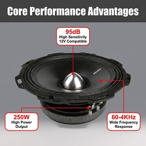 <span class=keywords><strong>Subwoofer</strong></span> activo Sundown Audio de <span class=keywords><strong>8</strong></span> <span class=keywords><strong>pulgadas</strong></span> para coche, <span class=keywords><strong>altavoz</strong></span> de rango medio fiable - Product Image 3