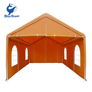 Yüksek Kaliteli Ağır Hizmet Tipi 10'x20' Açık Hava Araba Parkı Çadırı <span class=keywords><strong>Metal</strong></span> Çerçeveli Yan Duvarlı Portatif Garaj Araba Park Etme Çadırı Araba Kullanımı İçin - Product Image 3