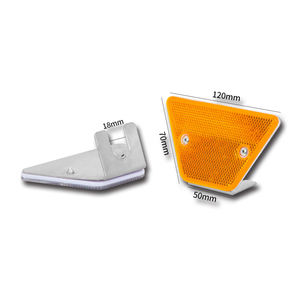 Segnali Montati su Trave Trapezoidale, Segnali di Avvertimento e Guida Rettangolari e Triangolari Monofacciali, Segnali Riflettenti per Guardrail a Profilo W - Product Image 1