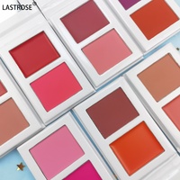 Palette de fard à joues pigmenté 2-en-1 longue tenue en poudre et crème pour marque privée