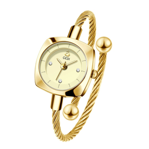 Montre-bracelet pour femme à motif cygne simple, mini, créative, avec bracelet en métal tressé, mouvement à quartz, sans ajustement nécessaire - Product Image 4