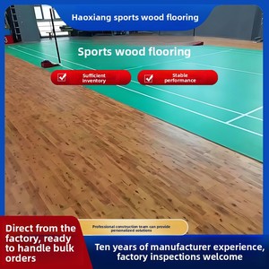 Suelo Deportivo de Madera Maciza de Arce de 22 mm Resistente a la Humedad para Baloncesto, Gimnasio, Pista de Bádminton Interior, Estudio de Danza, Fabricante - Product Image 5