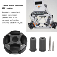 Rueda Omni compatible con Lego de 48mm y 14108, rueda Omni compatible con Mindstorm NXT, generalmente utilizada en el mercado industrial