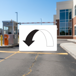 Pegatinas de flecha curva para giro a la izquierda, para seguridad vial y guía de estacionamiento, pegatinas adhesivas de PP resistentes al calor para bebidas (vino y cerveza) - Product Image 1