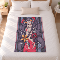 Couverture en peluche personnalisée style anime japonais, lavable et sans odeur, toutes saisons, pour cadeaux et promotions - Vente en gros par sublimation