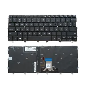 Teclado do portátil para Dell XPS 13 9365 YRJVW 0YRJVW Computador Portátil US Inglês Teclado com teclado retroiluminado