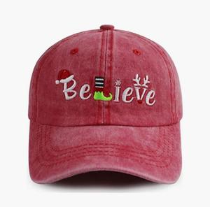 Cappelli di buon natale per uomo donna, berretto da Baseball natalizio ricamato in cotone con regolazione divertente - Product Image 3