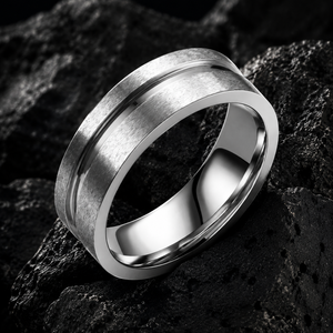 Anillo de Acero Inoxidable Chapado en <span class=keywords><strong>Dos</strong></span> Tonos Moderno de JLM Wholesale para Hombre <span class=keywords><strong>y</strong></span> Mujer, Regalo de Joyería para Boda <span class=keywords><strong>y</strong></span> Compromiso - Product Image 1