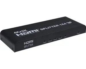 Divisor HDMI V1.4 4K x 2K, 1x4 4K x 2K @ 60hz, plástico, 1x4