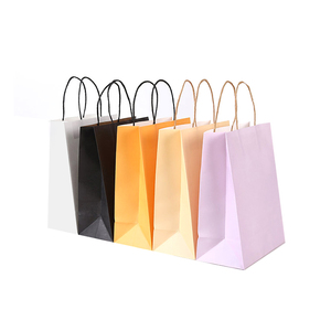 Bolsa de Papel Kraft Marrón Reciclada Desechable Ecológica, Estilo Clásico, para Promoción, Supermercado, Exhibición, Compras - Product Image 2