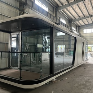 <span class=keywords><strong>Casa</strong></span> Container Capsula Arredata OEM di Fabbrica FoShan, Mini Cabina Prefabbricata di Lusso per Campeggio, Ristorante, Resort, Chalet - Product Image 2