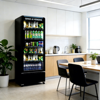 Distributeur automatique Qingo pour boissons et en-cas, SDK, code QR, jetons, options de paiement multiples, installation facile, basé sur le cloud