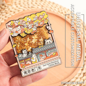 Ímã personalizado feito países lembrança alumínio 3d folha <span class=keywords><strong>Metal</strong></span> Ref ímã para geladeira - Product Image 6