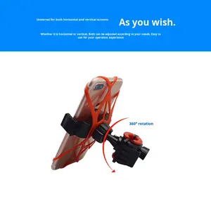 Szsmilin Best Choice correa de <span class=keywords><strong>soporte</strong></span> de teléfono de silicona <span class=keywords><strong>para</strong></span> ciclismo y motocicleta bicicleta <span class=keywords><strong>el</strong></span>éctrica <span class=keywords><strong>soporte</strong></span> de teléfono móvil duradero - Product Image 3