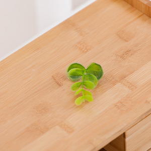 Bamboo Computer Monitor Stand With <b>Storage</b> <b>Drawer</b> Office Desk Organizer Rectangle Nan Bamboo 68x19x13cm Standing Type - Product Image 3