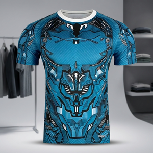 เสื้อเจอร์ซีย์ฝึกซ้อมผู้ชาย OEM ปี 2025 ผ้าสแปนเด็กซ์/โพลีเอสเตอร์ ระบายอากาศได้ดี พิมพ์ลายชื่อผู้เล่นด้วยเทคนิคฮีททรานเฟอร์ โลโก้ด้านหน้า คอวี - Product Image 3
