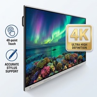 Tableau blanc interactif numérique pour salle de classe, écran tactile LCD plat 4K 120Hz 40 points, pour l'enseignement scolaire et les conférences