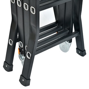 Escalera multiusos de aluminio resistente Escalera plegable multiusos de 20 pasos Tangga Lipat Pelbagai <span class=keywords><strong>Guna</strong></span> - Product Image 3