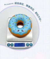 Jouet Squishy en PU en forme de Donut à Rebond Lent, Gâteau Alimentaire Simulé, Anti-Stress, Jouet Sensoriel, Unisexe 14+ Vente en Gros