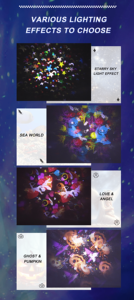 Buon prezzo atmosfera di proiezione colorata stella <span class=keywords><strong>stellata</strong></span> di 360 gradi di rotazione per bambini luce notturna per astronauta luce notturna - Product Image 3