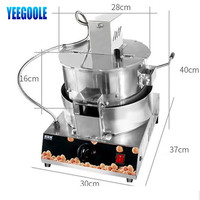 Machine à pop-corn en acier inoxydable de grande capacité, sécurité commerciale, avec machine de fabrication de poudre avec processus ce