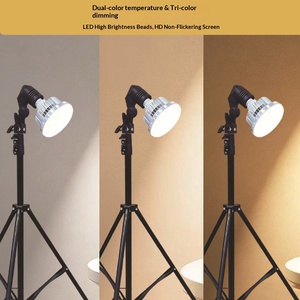 <span class=keywords><strong>Luz</strong></span> <span class=keywords><strong>de</strong></span> Relleno para Transmisión en Vivo, Fotografía, Trípode, Control Remoto, Temperatura <span class=keywords><strong>de</strong></span> Color Ajustable 3000-6000K, 10W - Product Image 4