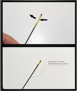 Aiguilles à coudre main avec œil doré, assorties, en acier inoxydable, vente en gros, 50 pièces, 30 rabais - Product Image 6