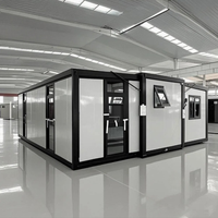Micro-maison mobile préfabriquée modulaire moderne de 20 pieds avec des pièces extensibles, adaptée aux bureaux ou aux hôtels