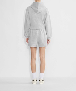 Pantalones Cortos de <span class=keywords><strong>Mujer</strong></span> Grises de Moda OEM, Nuevos, de Algodón Grueso y Suave con Bolsillos, Ropa de Estar por Casa, Estilo <span class=keywords><strong>Cargo</strong></span> - Product Image 3