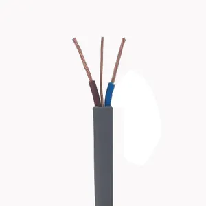 house wiring 3 core 1.5mm2 2.5mm2 pvc sheath twin and earth cable flat copper cable