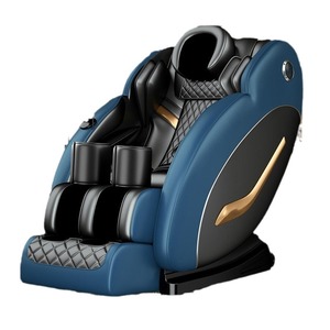 Home Massage <b>Chair</b> Full Body <b>Zero</b> <b>Gravity</b> Dual Track Electric Massage <b>Chair</b> Railless One Piece Molding Blue - Product Image 5