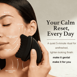 <span class=keywords><strong>Brosse</strong></span> faciale en jade écologique de qualité supérieure à poils doux 2-en-1 pour nettoyage, exfoliation, massage lymphatique, relaxation corporelle complète et amélioration de l'élasticité de la peau - Product Image 3