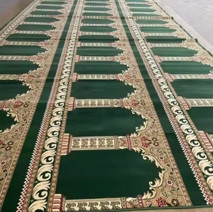 Customized Luxury 3D Red Nylon Jacquard Prayer Carpet Roll Soft Tufted Muslims Floor Rugs Machine Made Printed Mosque for Home - Product Image 6