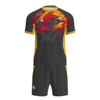 Jersey Sepak Bola Cetak Digital Kustom Tim China Unisex Dewasa 100% Poliester Anti-Bakteri Cepat Kering Bernapas Perlindungan UV