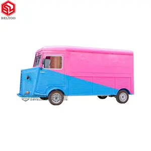 Belyoo New Type Street Selling Coffee Van Catering Cart Burgers Fries Ice Cream Bus Mobile Food Truck