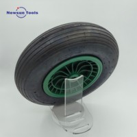 Fabricant d'usine de roue libre plate 4.00-8 avec jante en acier roue en mousse pneumatique solide PU roue polyuréthane modèle de vente chaud