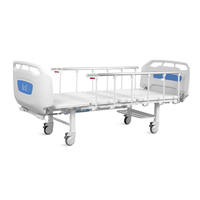 Lits d'hôpital manuels pliables à 2 fonctions D2W pour soins aux patients, à prix abordable